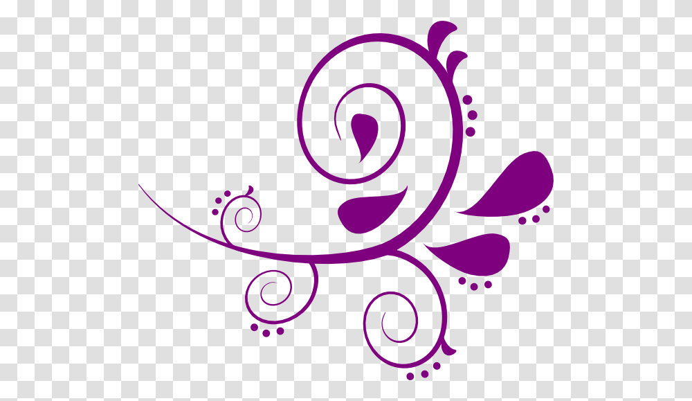 Purple Swirl Clipart, Floral Design, Pattern Transparent Png