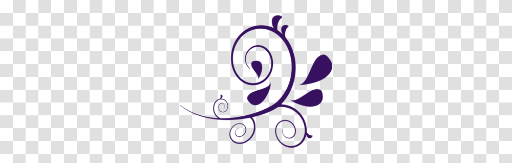 Purple Swirl Without Dots Clip Art, Floral Design, Pattern, Spiral Transparent Png