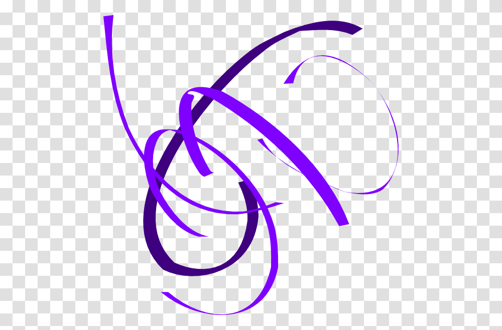Purple Swirls Clip Art, Calligraphy, Handwriting Transparent Png