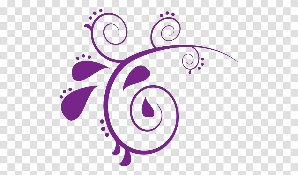 Purple Swirls, Floral Design, Pattern Transparent Png