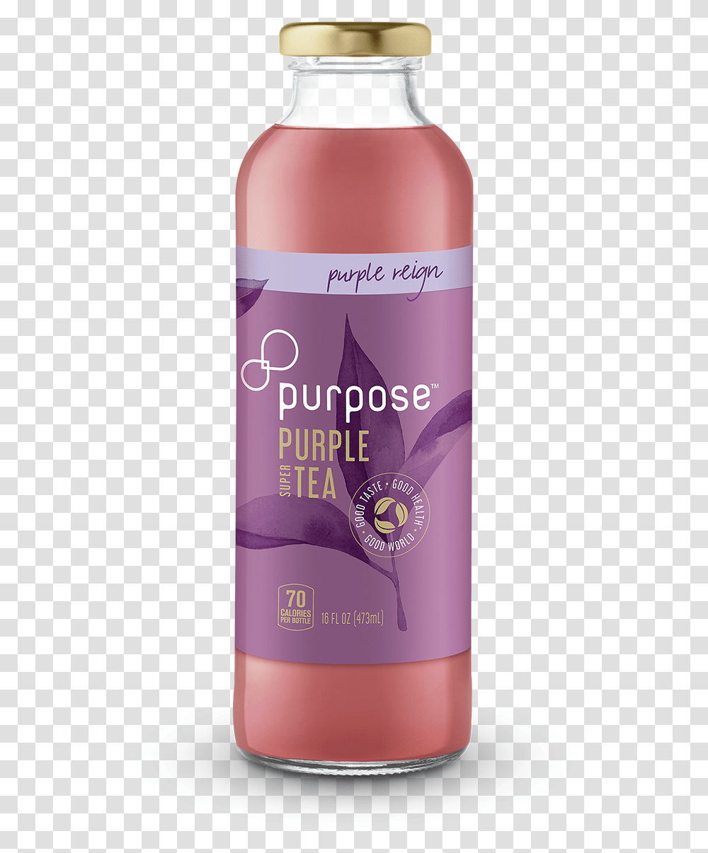 Purple Tea From Purpose Tea, Bottle, Shampoo, Beer, Alcohol Transparent Png