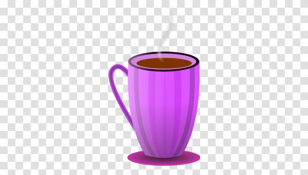 Purple Tea Mug Vector Image Color, Coffee Cup, Lamp, Balloon Transparent Png
