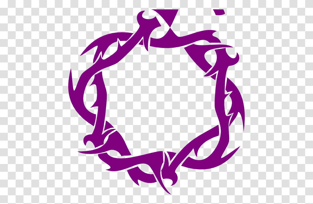 Purple Thorns Clip Art, Bow, Paper Transparent Png