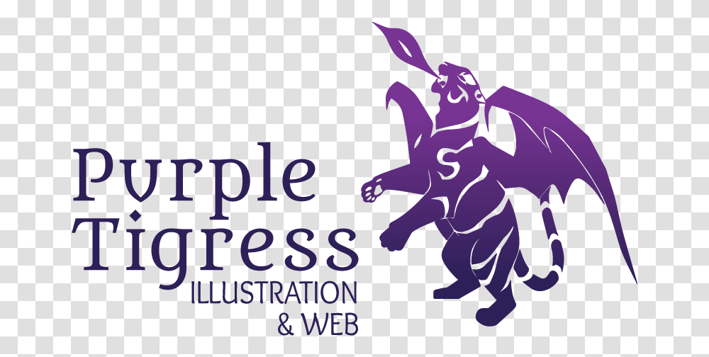 Purple Tigress Graphic Design, Statue, Sculpture, Poster Transparent Png
