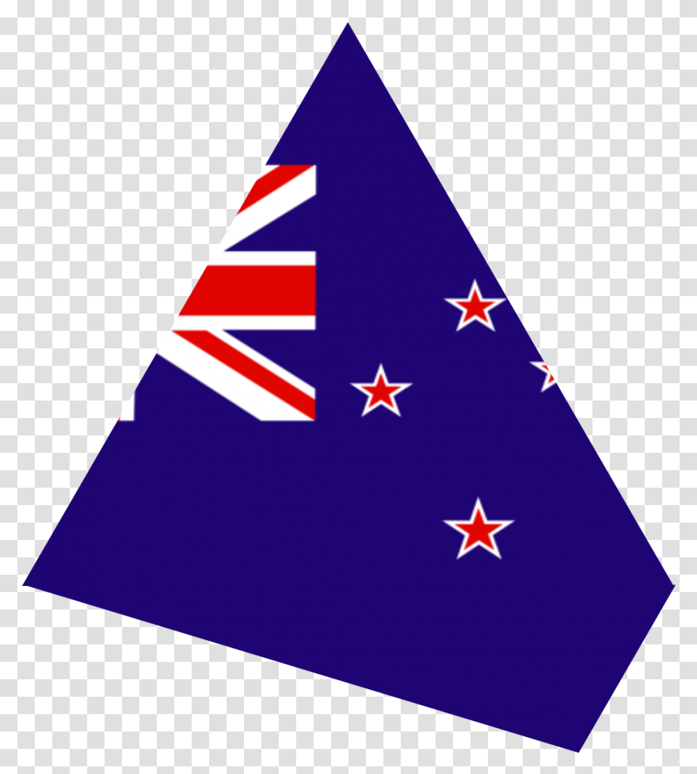 Purple Triangle Flag New Zealand, Star Symbol Transparent Png