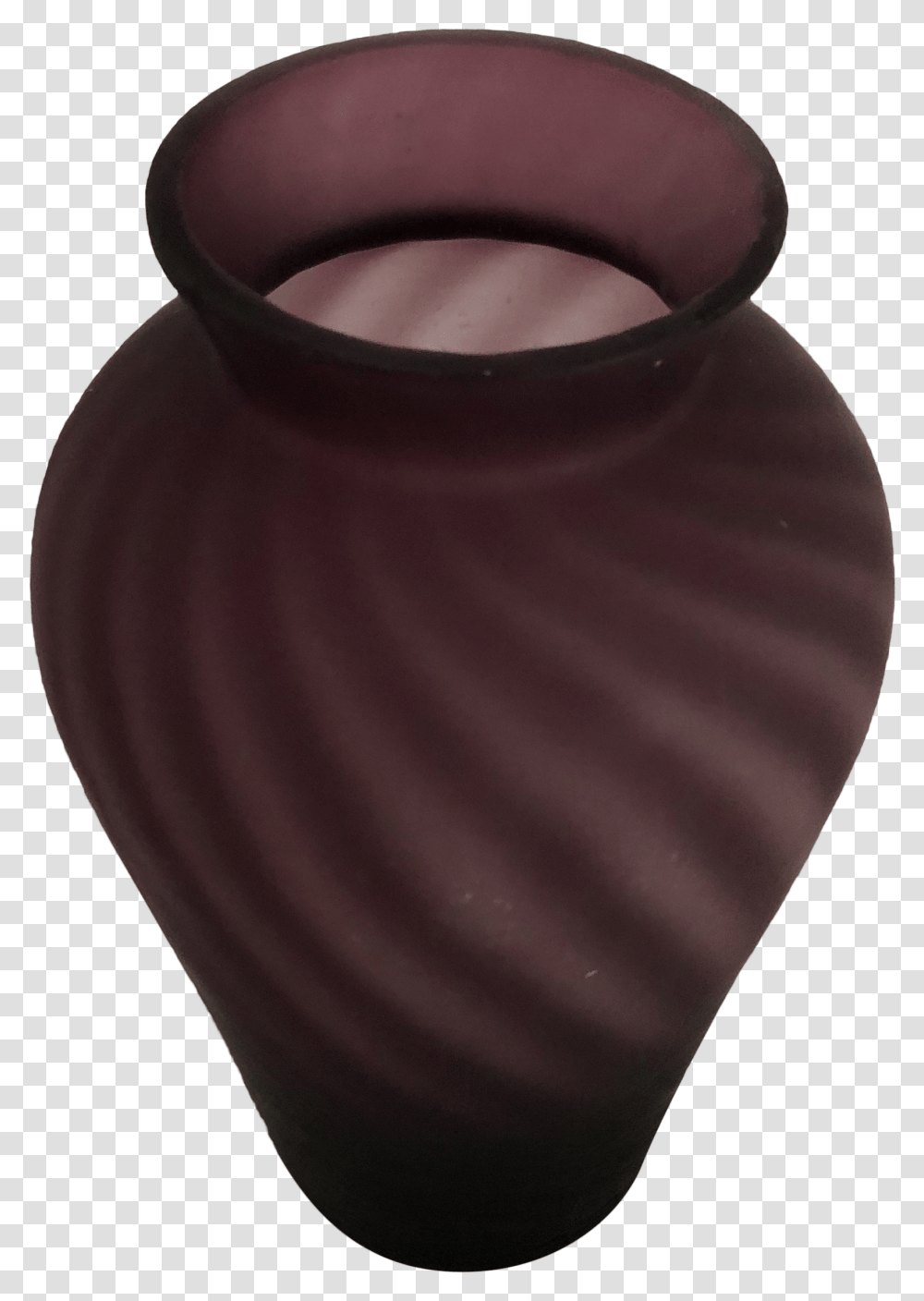Purple Twist Mist Art Glass Vase Vase, Jar, Pottery, Urn Transparent Png