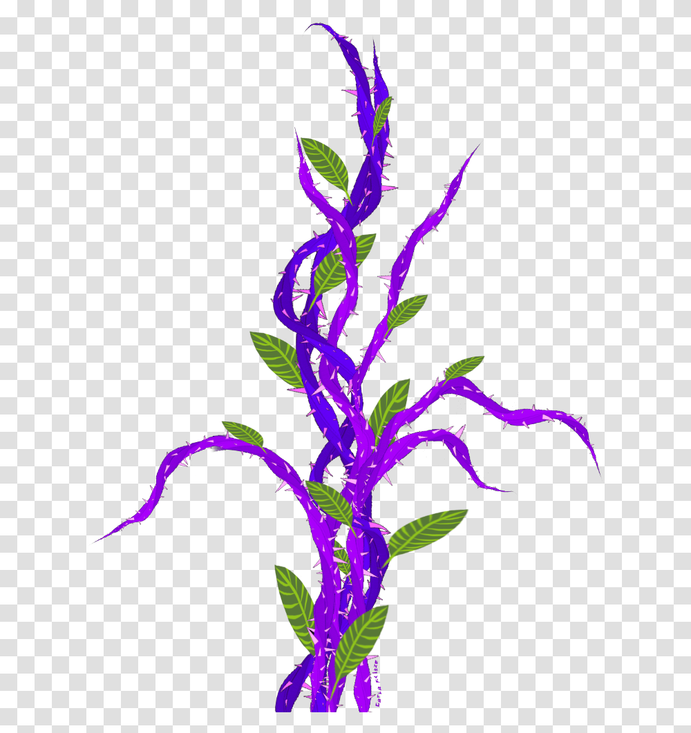 Purple Vines With Thorns, Plant, Flower, Blossom Transparent Png