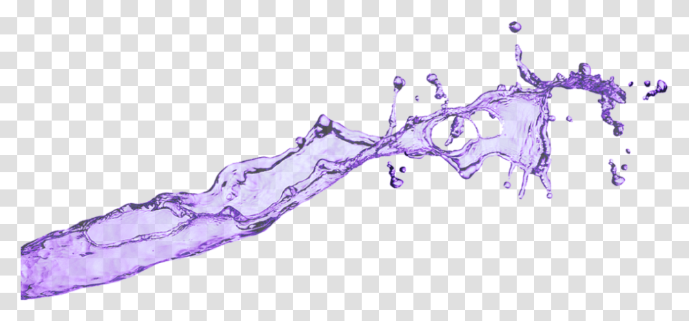 Purple Water Splash Download Purple Water Splash, Beverage, Drink Transparent Png