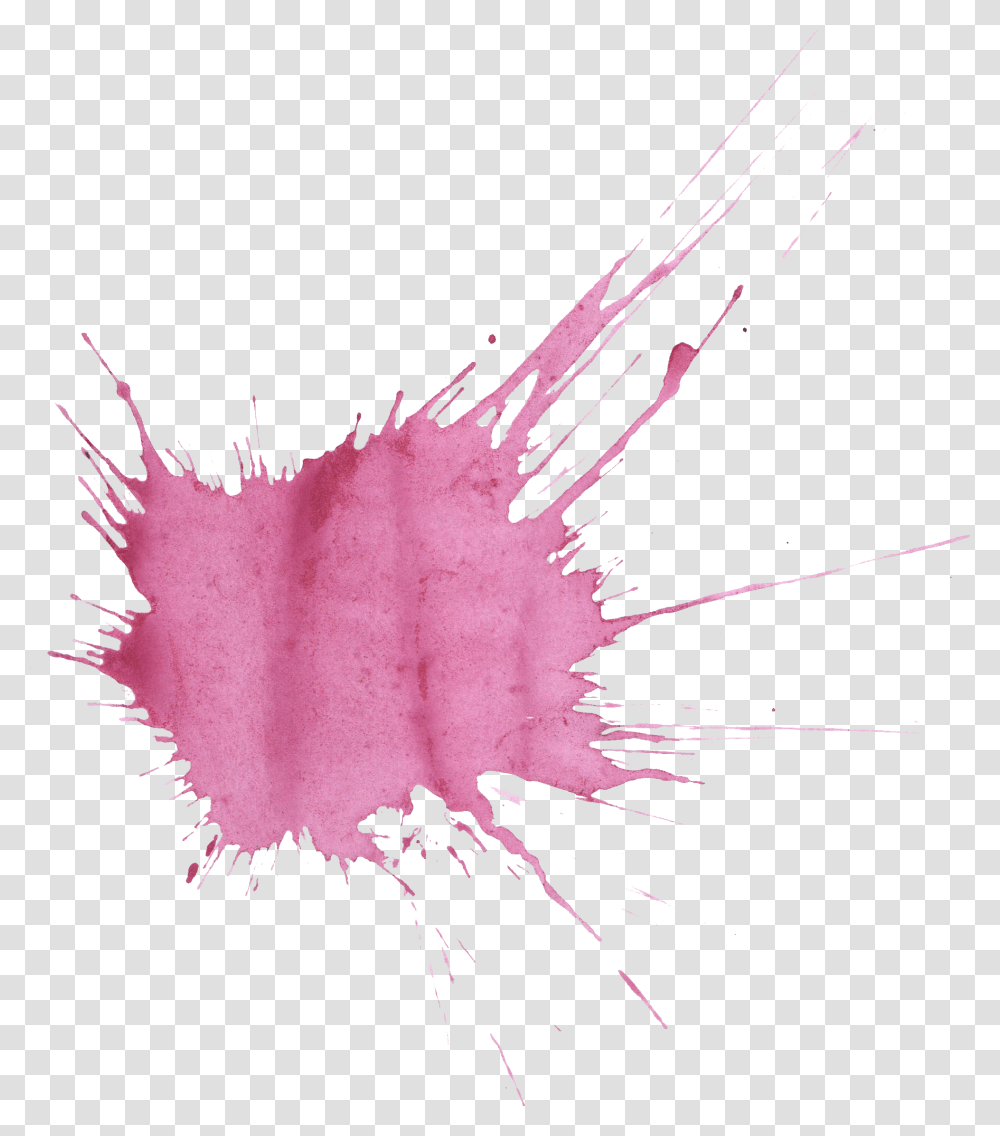 Purple Watercolor 5png Watercolour Splatter Of Pink Paint, Hand, Stain, Leaf, Plant Transparent Png