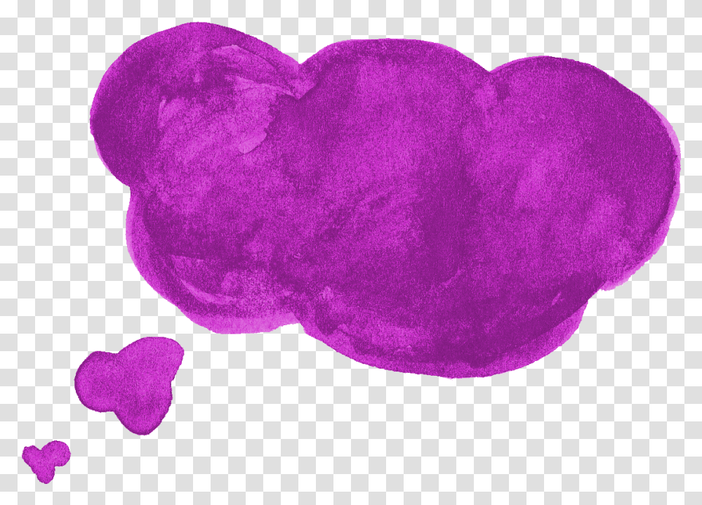 Purple Watercolor Speech Bubble Watercolor Speech Bubble Clipart Background, Cushion, Heart, Pillow, Petal Transparent Png