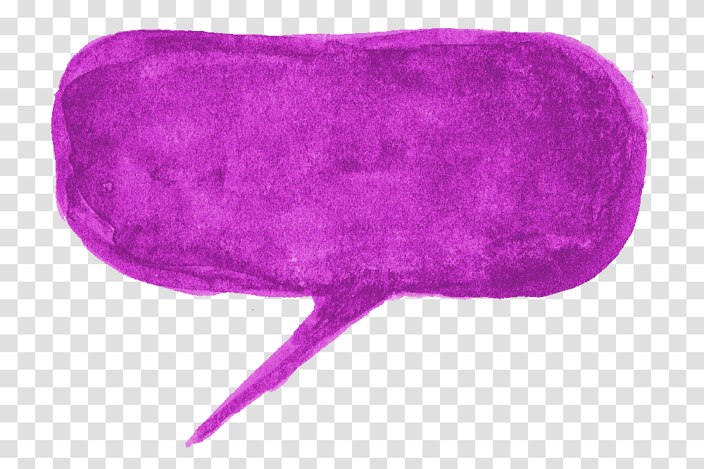 Purple Watercolor Speech Bubble Watercolor Speech Bubble, Rug, Animal Transparent Png