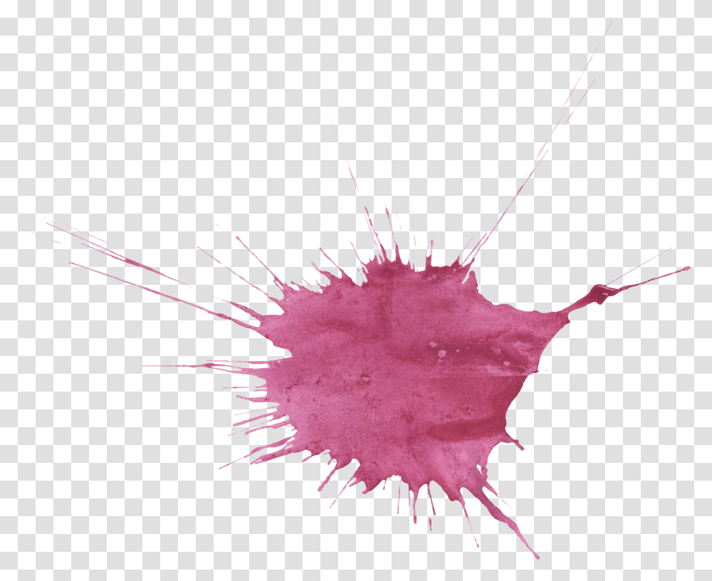 Purple Watercolor Splatter Onlygfxcom Illustration, Bow, Anther, Flower, Plant Transparent Png