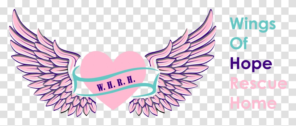 Purple Wings Logo Angel Heart With Wings 5291922 Angel Wings And Heart, Plant, Flower, Blossom, Dahlia Transparent Png