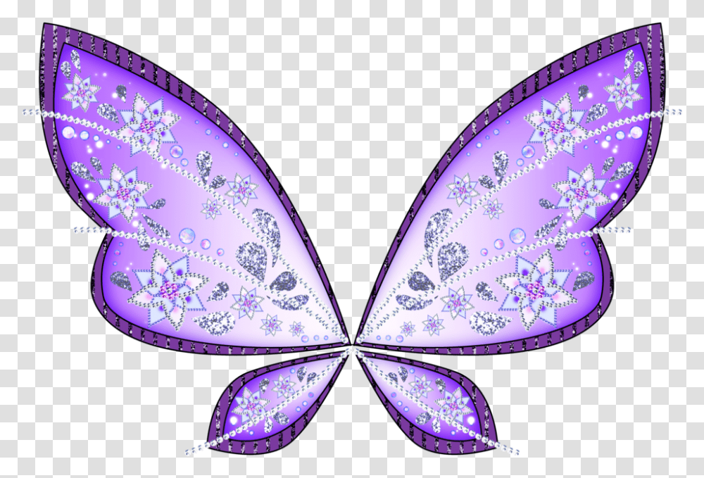 Purple Winx Club Wings, Ornament, Pattern, Jewelry, Accessories Transparent Png