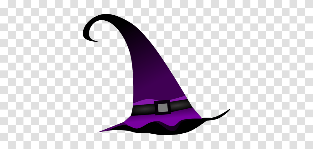 Purple Witch Hat Vector Clip Art, Apparel, Party Hat, Sombrero Transparent Png