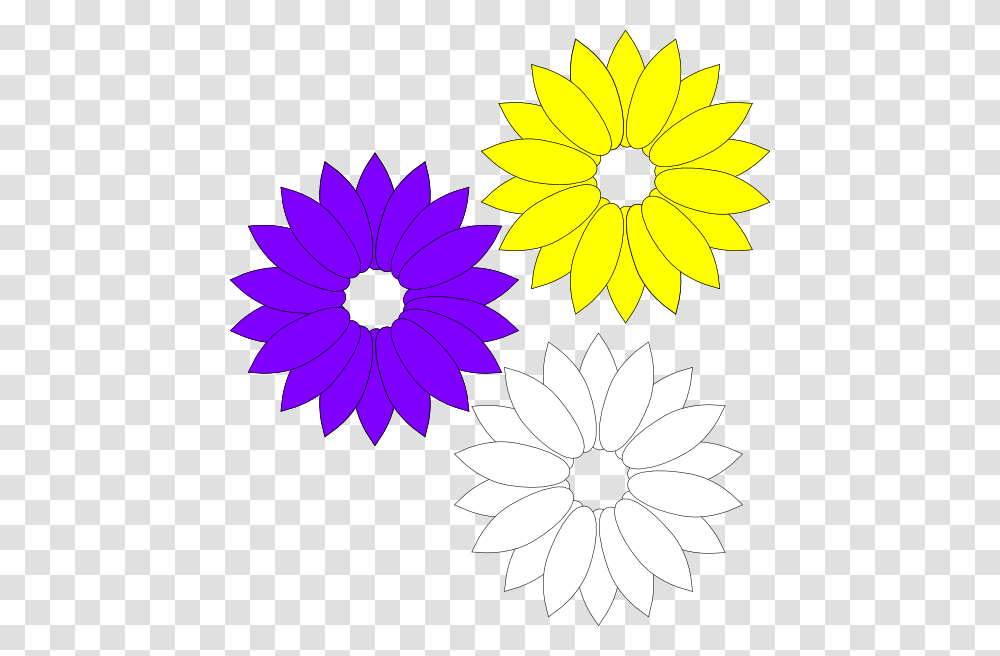 Purple Yellow Flowers Yellow Yellow Flowers, Floral Design, Pattern Transparent Png