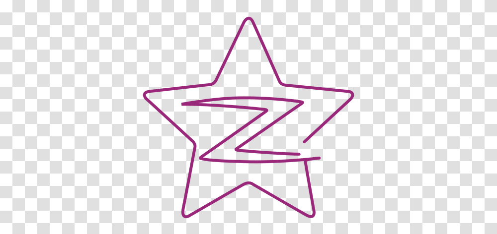 Purple Z Star Line Icon Icon Z, Bow, Symbol, Star Symbol, Lighting Transparent Png