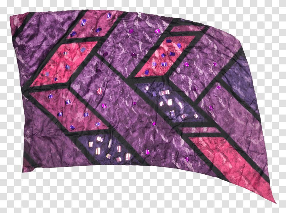 Purplepink Stained Glass Flags37x571 Similar Patchwork, Rug, Quilt, Modern Art Transparent Png