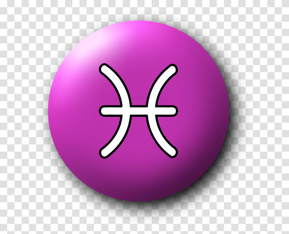 Purplesymbolcross Pisces, Sphere, Ball, Balloon, Bowling Transparent Png