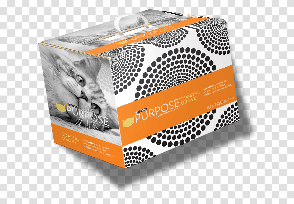 Purpose Cat Litter Circle With Dots Inside, Paper, Box, Label Transparent Png