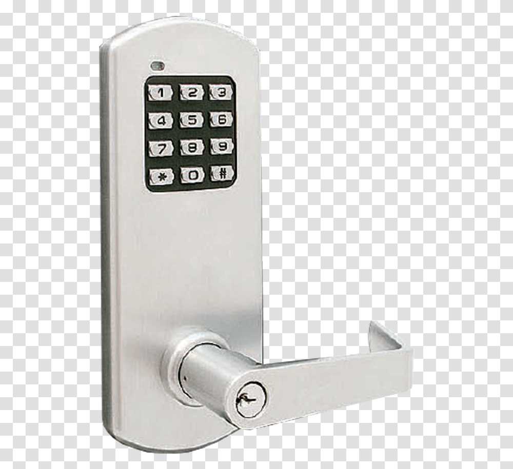 Push Button Commercial Coded Door Lock, Handle Transparent Png