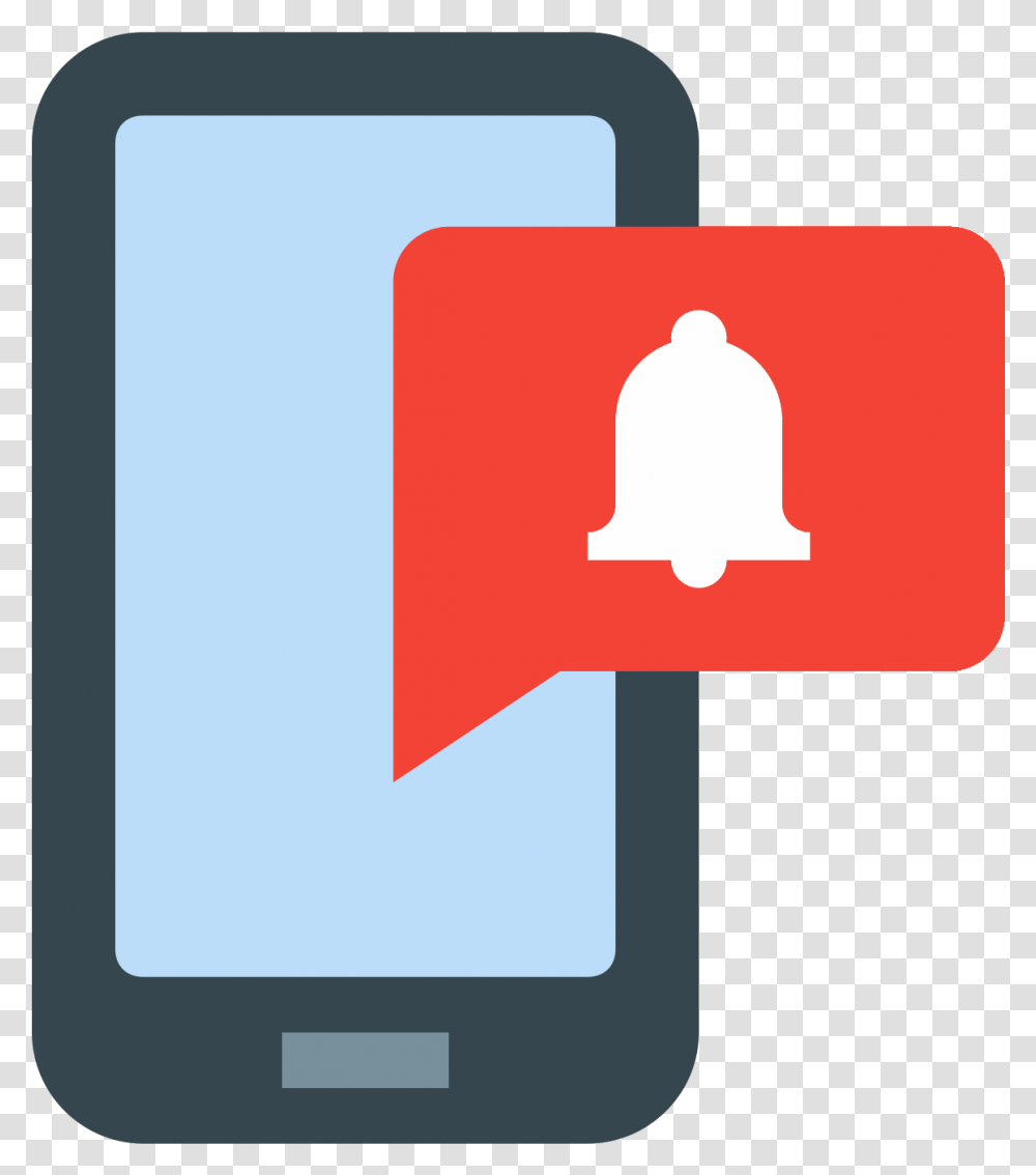 Push Notifications Icon Free Mobile Notification Icon, First Aid, Electronics, Phone Transparent Png