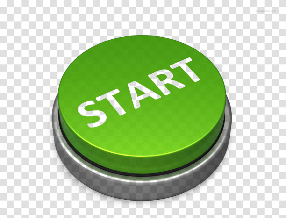 Push The Start Button Begin Icon, Green, Logo, Trademark Transparent Png