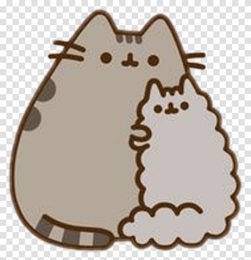 Pusheen Cat And Stormy Clipart Download Cute Pusheen, Food, Sweets, Confectionery, Label Transparent Png