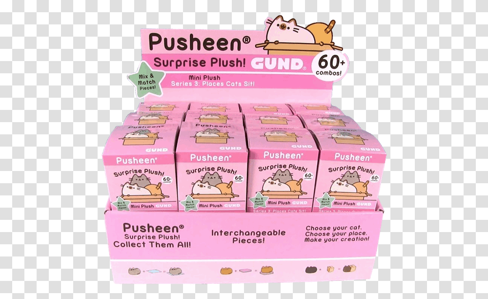 Pusheen Cat, Box, Carton, Cardboard, Menu Transparent Png