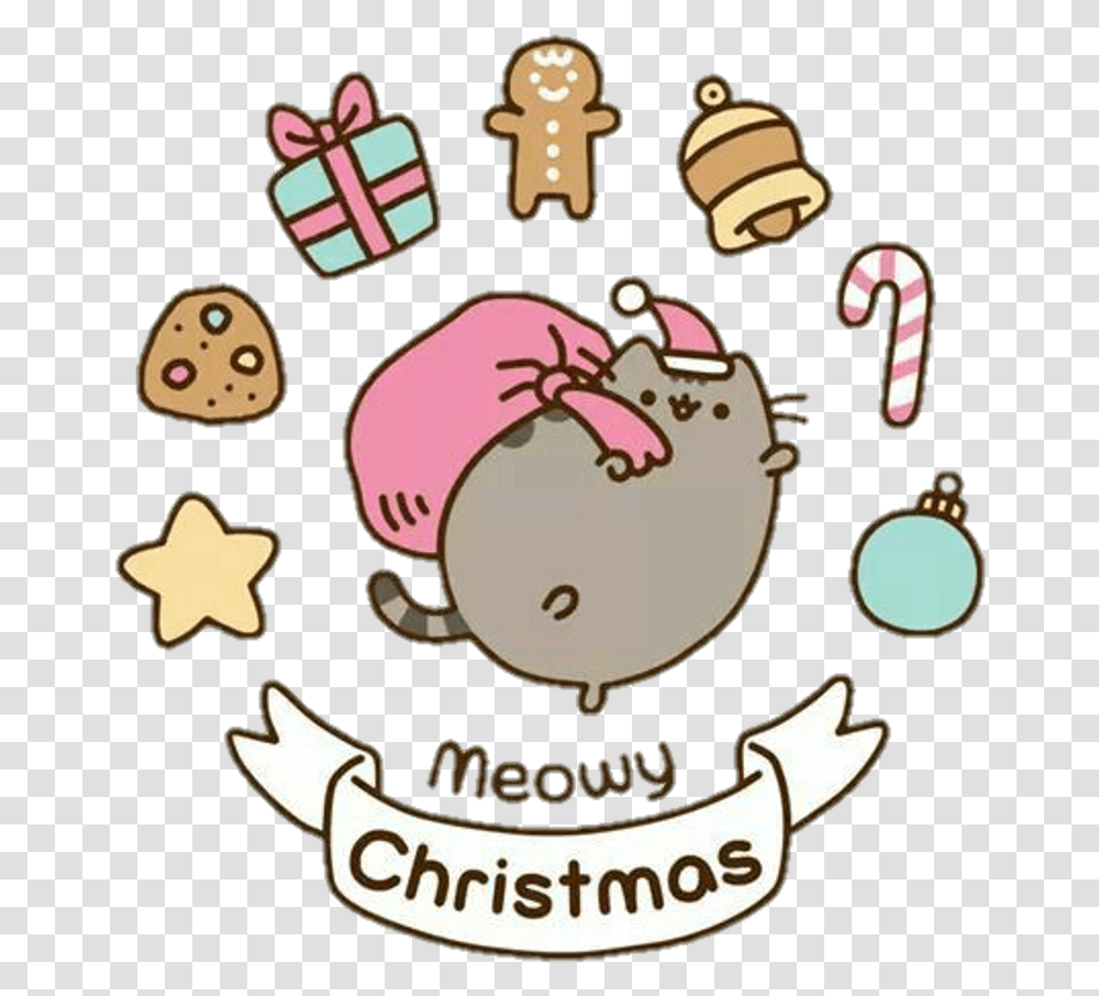 Pusheen Cat Drawing Easy Christmas Download, Logo, Trademark Transparent Png