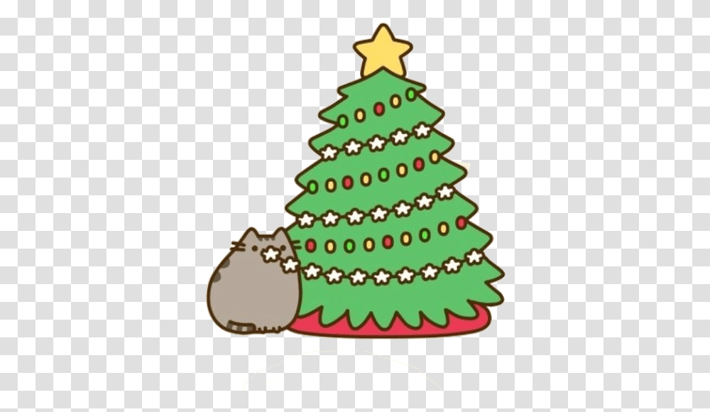 Pusheen Cat, Tree, Plant, Ornament, Birthday Cake Transparent Png