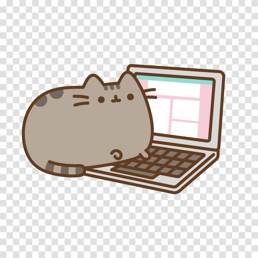 Pusheen Gifs, Furniture, Label, Rug Transparent Png