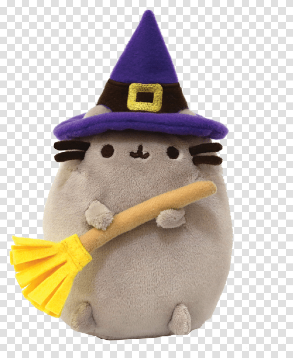 Pusheen Halloween Witch Small Pusheen Witch Plush, Outdoors, Nature, Snow, Figurine Transparent Png