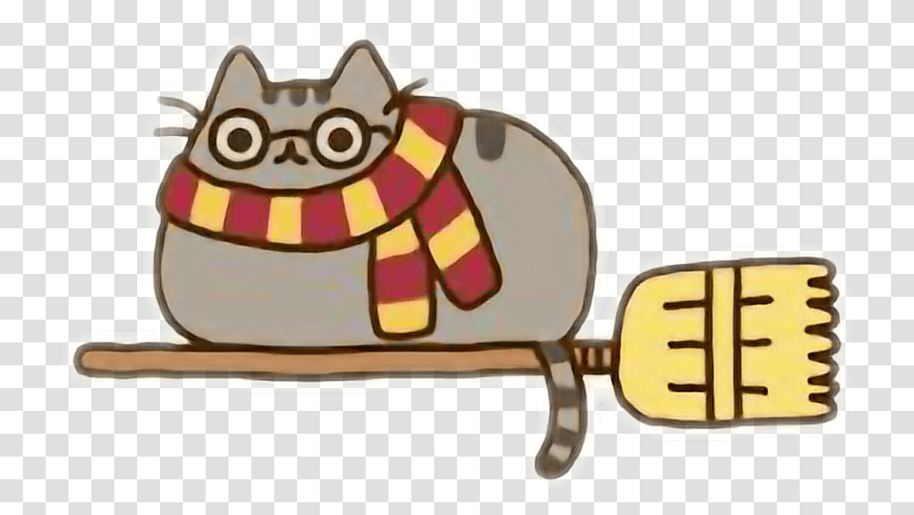 Pusheen Harry Potter Harry Potter Cute Kawaii Pusheen Harry Potter Clip Art Transparent Png