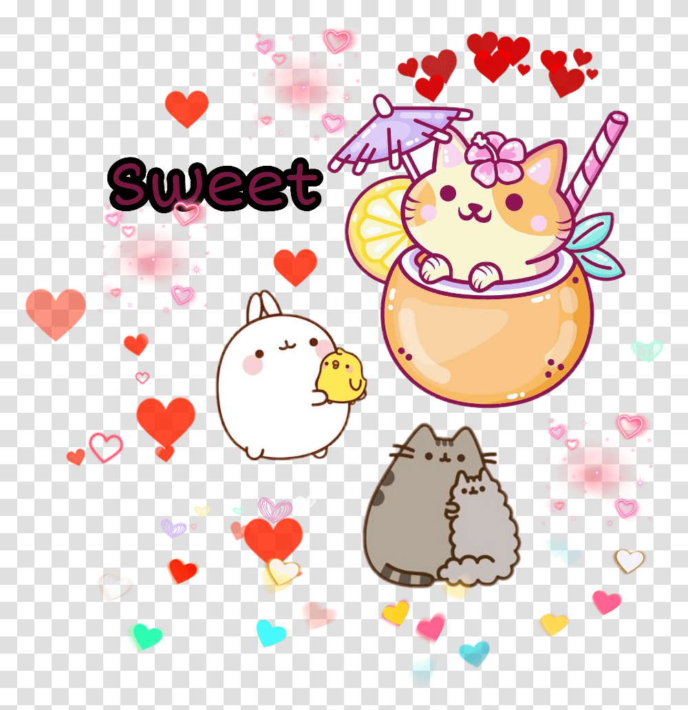 Pusheen, Paper, Sweets, Food, Confectionery Transparent Png