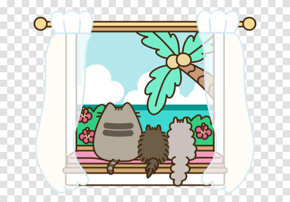 Pusheen Pip And Stormy, Rug, Drawing, Envelope Transparent Png