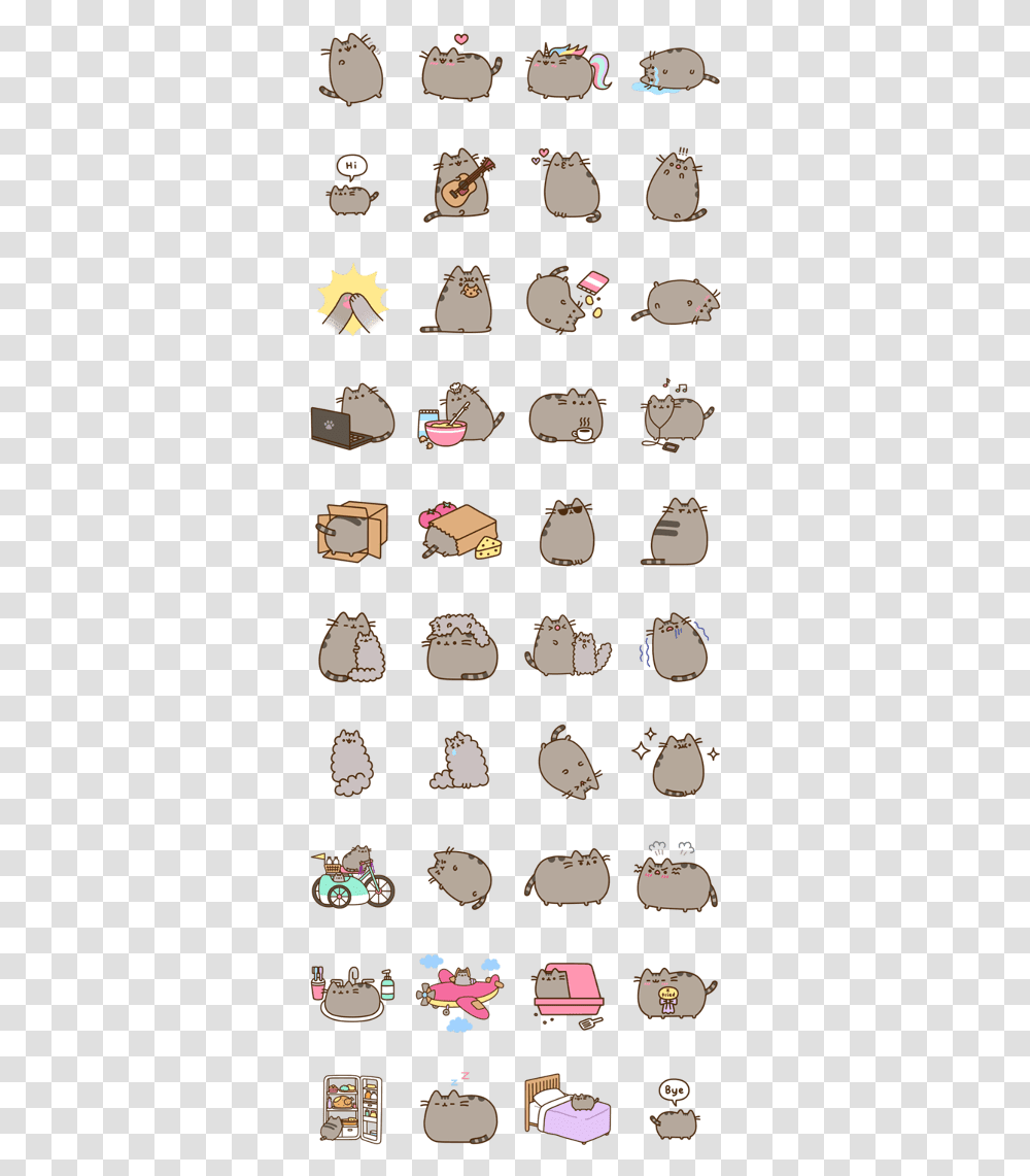 Pusheen The Cat, Label, Accessories, Accessory Transparent Png