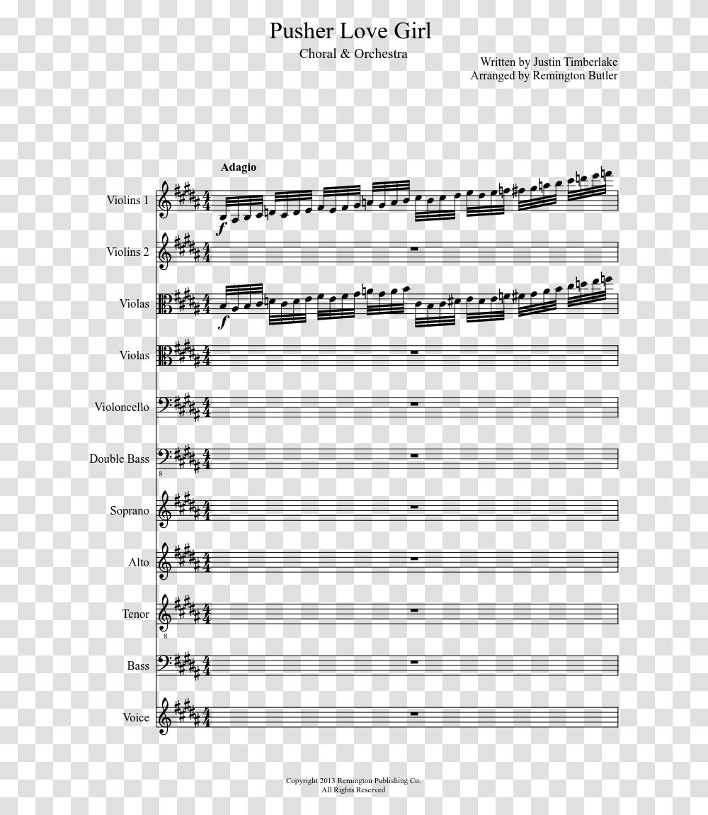 Pusher Love Girl Sheet Music Composed By Written By Old Friends Ylvis Noten, Gray, World Of Warcraft Transparent Png