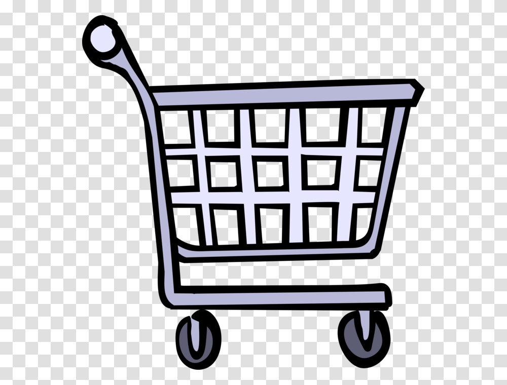 Pushing Shopping Cart Clipart Basket Shopping Illustration Transparent Png