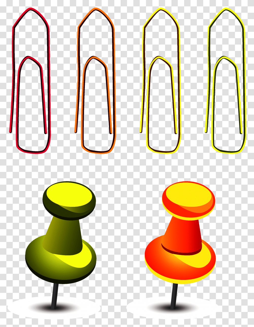 Pushpin Vector Yellow Colorfulness Transparent Png