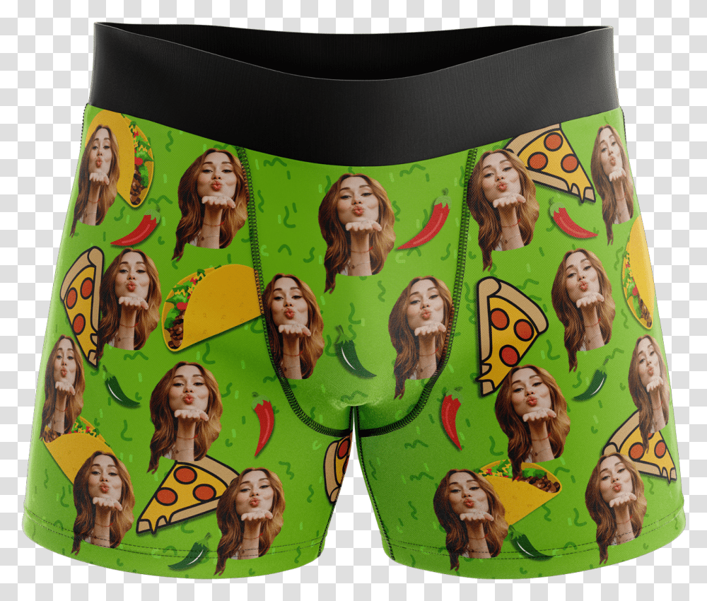 Put Your Face On Boxers Taco Face Funny, Apparel, Underwear, Lingerie Transparent Png
