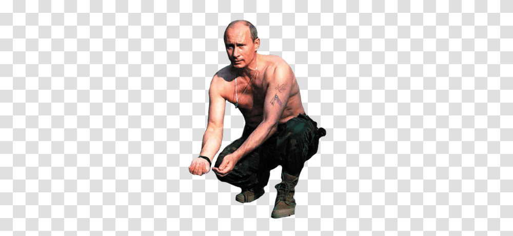 Putin Fighter, Person, Human, Arm, Kneeling Transparent Png
