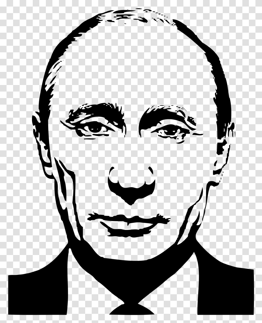 Putin Head Putin Black And White, Gray, World Of Warcraft Transparent Png