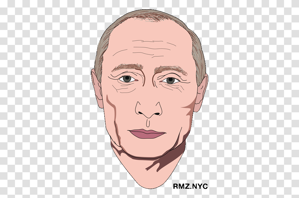 Putin Illustration Putin Animated, Face, Person, Human, Head Transparent Png