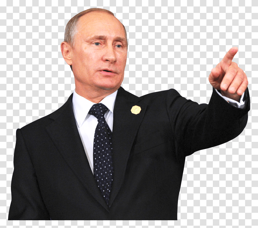 Putin, Tie, Suit, Overcoat Transparent Png