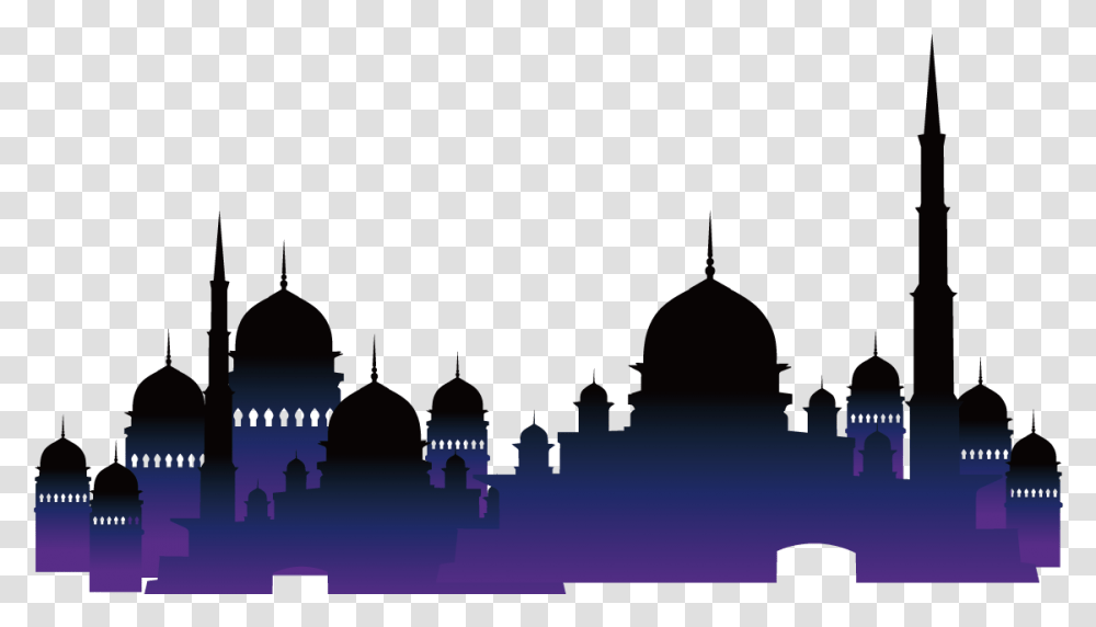 Putra Mosque, Dome, Architecture, Building, Silhouette Transparent Png