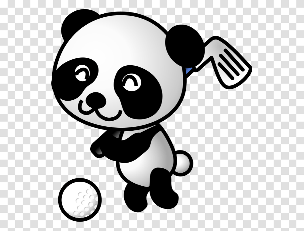 Putt Clipart, Stencil, Giant Panda, Wildlife, Mammal Transparent Png