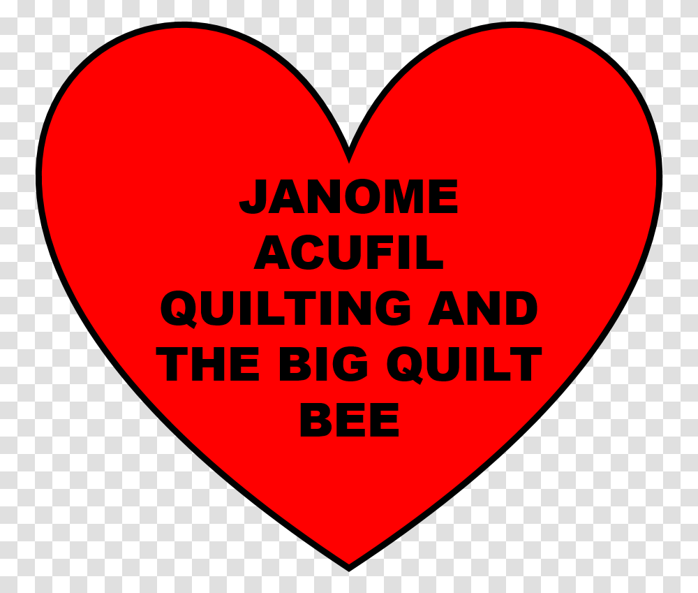 Putting Your Janome Embroidery Machine To Work Quilting, Heart, Plectrum Transparent Png