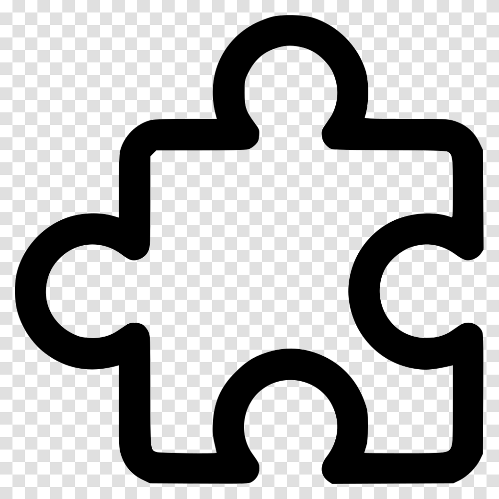 Puzzle Icon Svg, Jigsaw Puzzle, Game, Stencil Transparent Png