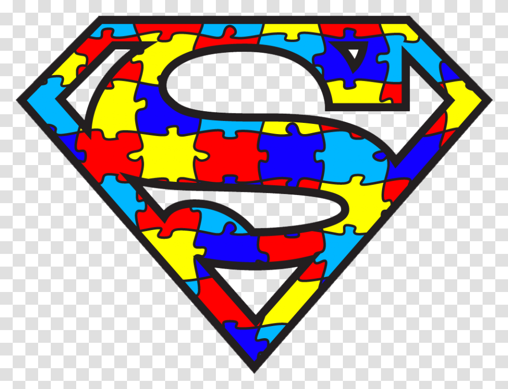 Puzzle Piece Clipart Autism Superman Logo, Game, Neighborhood, Urban, Building Transparent Png